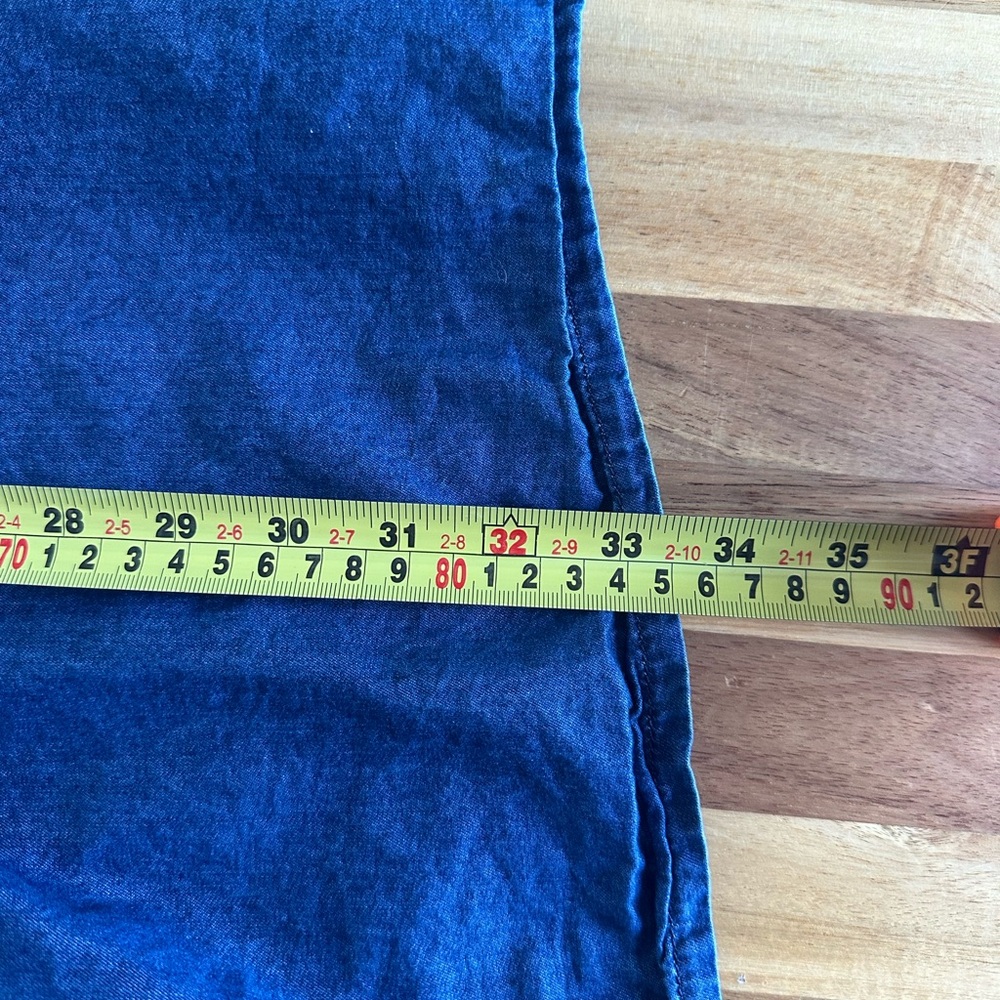 Boutique Off Shoulder Tie 3/4 Sleeve‎ Knee Length Blue Pullover Dress Plus Sz 1X - Picture 11 of 14